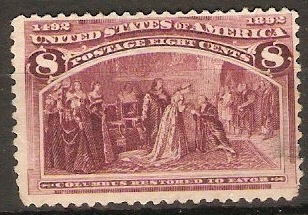 United States 1893 8c Claret. SG241. - Click Image to Close